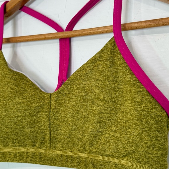 Fleo Reinette Sports Bra in Bronze Bamboo & Cabaret Size Medium - Picture 7 of 12